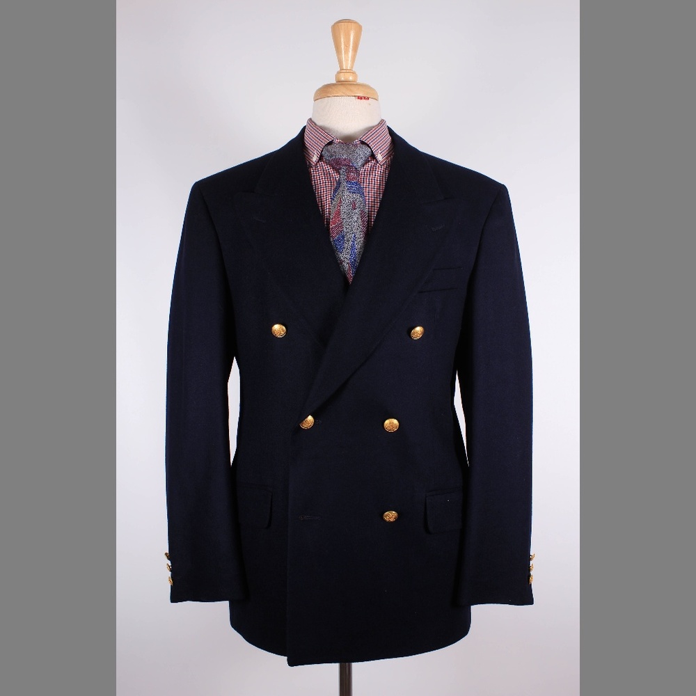 Banana Republic 40R Navy Sport Coat Y556